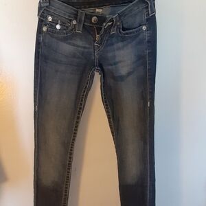 True Religion Jean's W/Flap and Crystal Logo